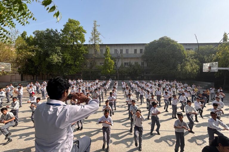 Zumba Session in School Assembly